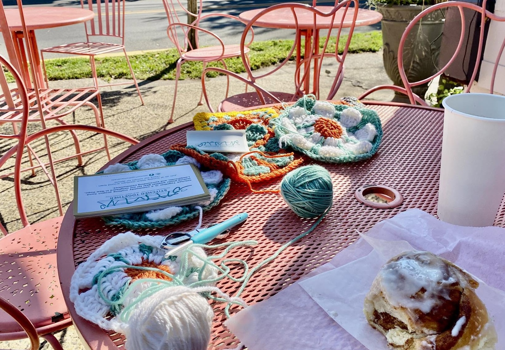Sunday Stitch meetup in New Hope and Lambertville